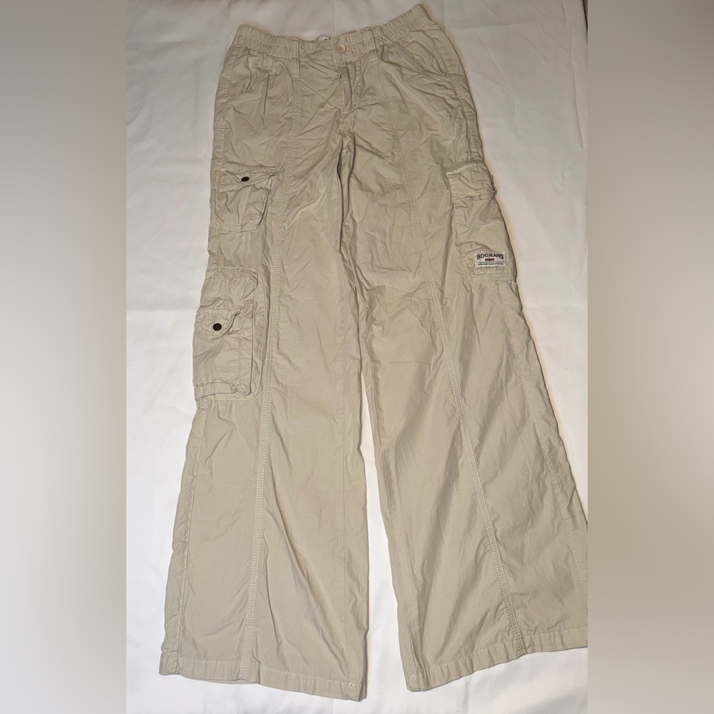 BDG Wide Leg Cargo Pants Y2K Khaki Utility XS
